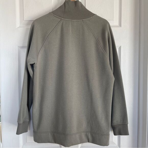 Athleta Cozy Karma Side Zip Funnel Neck  Sweatshirt Sz M Gently Loved - Picture 10 of 10